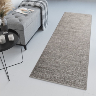 Tapiso Läufer SARI, rechteckig, Höhe: 12 mm, Flur Kurzflor Modern Meliert Design Wohnzimmer Schlafzimmer Küche