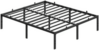 VASAGLE Doppelbettgestell, 160x200 cm, Bettrahmen, Unterbettaufbewahrung, schwarz