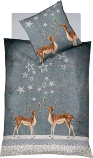 fleuresse Bettwäsche Aspen 4114, Feinbiber, 2 teilig, Feinbiber, Baumwolle, in Gr. 135x200, 155x220, 200x200 cm