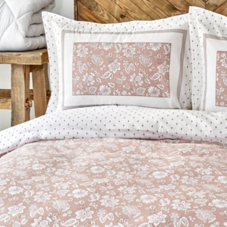 Karaca Home Bettwäsche Karaca Home Celerina Pink 100% Baumwolle Einzel Bettbezug Bettwäsche