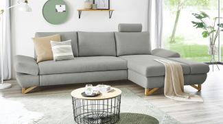 Ecksofa Skalm in grau 284 cm