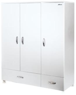 Miami - Kleiderschrank 3türig mit 2 Schubladen