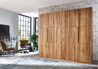 Home affaire Kleiderschrank Azelie, aus Wildeiche Massivholz-Kleiderschrank, im 50 cm Raster planbar