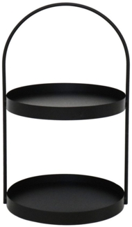 Grafelstein Etagere Etagere MARIT schwarz aus Metall modernes Design H46cm Metalletagere m