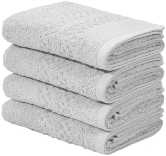 my home Handtuch Regona, Handtücher (50x100 cm), flauschig und weich, 500gr/m², Frottier (Set, 4-St), Premium Handtücher mit Bordüre, Set, 100% Baumwolle, 5 Jahre Garantie