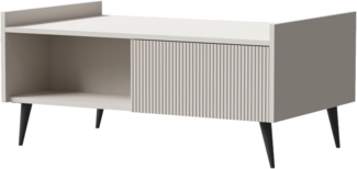 AX LIVING Couch Tisch Acaddo – 100 cm Breite, Modern in Kaschmir