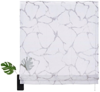 my home Raffrollo Fulda, mit Klettband, Transparent, Voile, Polyester