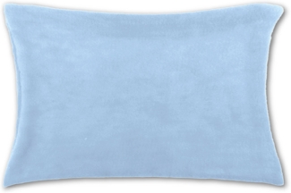 Kissenhülle Kuschel 40x60cm Kissenbezug Dekokissen Auswahl: hellblau - babyblau mit Füllung