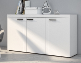 AX LIVING Sideboard Wohnzimmer Spacoro 3D – Stilvolle, Modern in Weiß