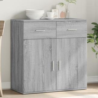 vidaXL Kommode Grau Sonoma 79 x 38 x 80 cm Holzwerkstoff