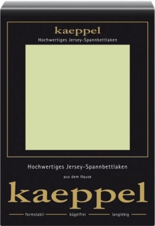 Kaeppel Spannbettlaken Single Jersey Mako Elasthan, Jersey-Elasthan, Gummizug: rundum, (1 Stück), aus 97% Baumwolle und 3% Elasthan