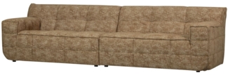 Sofa Timor aus Chenille-Stoff, Braun