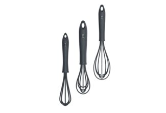 Kochblume Kochbesteck-Set Schneebesen Set: L + M + S - 3-tlg. - anthrazit