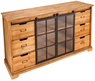 riess-ambiente Sideboard HERITAGE 148cm natur (Einzelartikel, 1 St), Wohnzimmer · Massivholz · Kommode · Landhaus