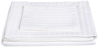 texpot Bettwäsche 20mm Bettwäsche weiß mit Hotelverschluß 100% Baumwolle, Baumwolle, 1 teilig