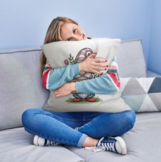 speecheese Dekokissen Du bist mir wichtelig Kuschelkissen für Pflanzenfreunde und