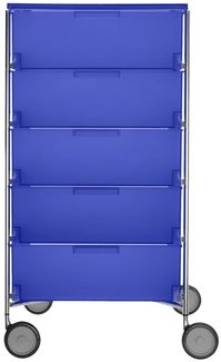 Kartell Mobil Aufbewahrungsschrank Stahl/Verchromt