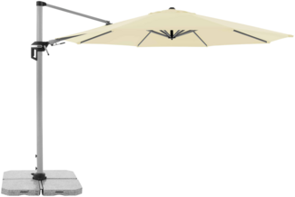 Doppler Sonnenschirm / Ampelschirm "Active Pendelschirm 370", natur, Ø 370 cm