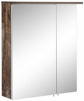 Schildmeyer Spiegelschrank Milan 134747, Panamaeiche Dekor, 60,5 x 16 x 72,3 cm