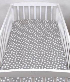 BABYLUX Spannbetttuch 60x120 cm Baby SPANNBETTLAKEN Baumwolle Kinderbett 95. H