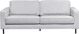 Sofa SAVALEN Stoff Hellgrau 3-Sitzer