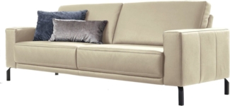 Places of Style 2,5-Sitzer Apiro, auch mit motorischem Sitzvorzug, in 3 Breiten, Dickleder, Federkern