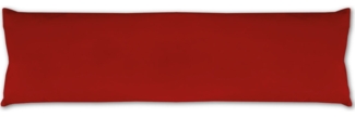 Seitenschläfer Kissenhülle Kissenfüllung Körperkissen, bequem und anschmiegsam in vielen verschiedenen Farben erhältlich (ca. 40x140 cm / rot - karminrot)