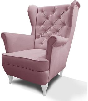 Beautysofa Ohrensessel Sessel FALCO Chesterfield Wohnzimmersessel Fernsehsessel