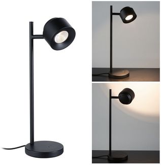 Paulmann 79777 LED Tischleuchte Puric Pane 40cm 2700K Schwarz dimmbar