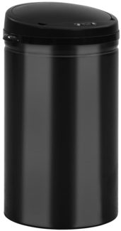vidaXL Automatischer Sensor-Mülleimer 40 L Kohlenstoffstahl Schwarz 322699