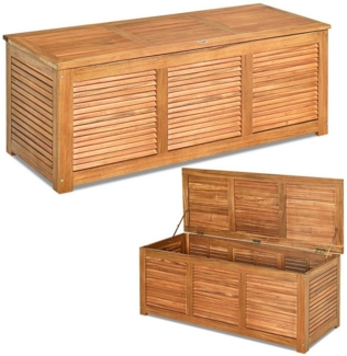 COSTWAY Gartenbox, Aufbewahrungsbox bis 160kg, Akazienholz, 120x45x45cm