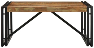 vidaXL Couchtisch Mehrfarbig 80x80x35 cm Altholz Massivholz 4016671