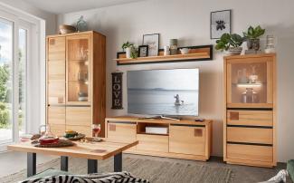 Wohnwand II "Bergamo" Kernbuche geölt WZ-0159