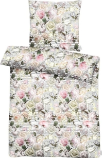 APELT Bettwäsche Cosima, Satin, 2 teilig, Blumige Rosenträume und Boudoir-feeling