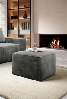 Silla, Fußhocker, Grau