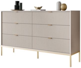 Lookway Kommode CORTADO GOLD KS154 mit Schubladen, Breite 154 cm