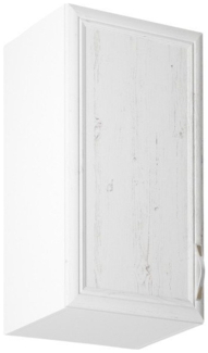 ROYAL24_MARKT Hängeschrank - Ideal zur Aufbewahrung und Präsentation Ihrer Lieblingsstücke. (Hängeschränke, 1-St, Sycylia Weiß G40) Edle Stoffe - Schickes Design - Top Verarbeitung.