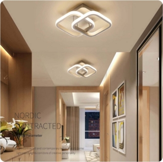 ibettertec Deckenleuchten LED Dimmbar Deckenleuchte 3-Farbige Decken-Lampe, LED fest integriert, Warmweiß, Neutralweiß, Kaltweiß, Wohnzimmer Flur Eingang