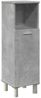 vidaXL Badezimmerschrank Betongrau 30x30x95 cm Holzwerkstoff 856136