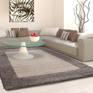 Shaggy Teppich LIFE TAUPE 160 X 230cm Rechteck