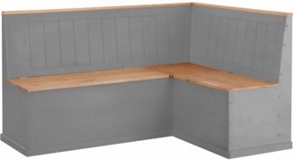 loft24 Eckbank Sage, Sitzbank aus Kiefer Massivholz im Landhausstil