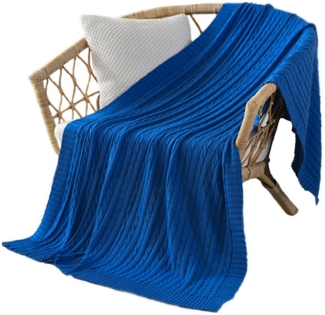 Einschlagdecke Weiche gestrickte Wolldecke, Sofadecke, Schlafdecke, zggzerg, Baumwollgewebe