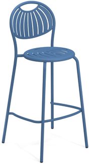 2er Set Coupole Barhocker blau