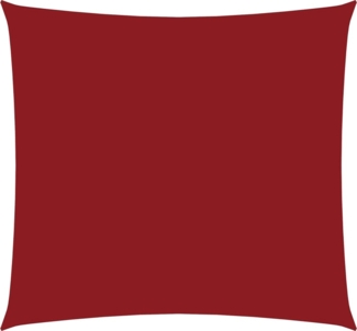 vidaXL Sonnensegel Oxford-Gewebe Quadratisch 5x5 m Rot 135636