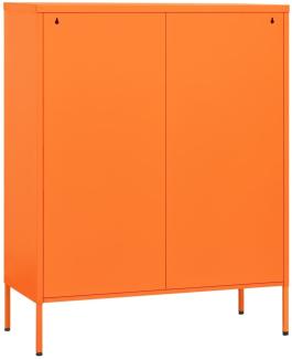 vidaXL Lagerschrank Orange 80x35x101,5 cm Stahl