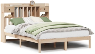 vidaXL Massivholzbett mit Regal ohne Matratze 160x200 cm Kiefernholz 3321630