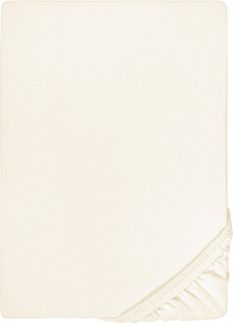 biberna Jersey-Elastic-Topper-Spannbetttuch 0077641, perlmutt, 1x 180x200 cm - 200x220 cm