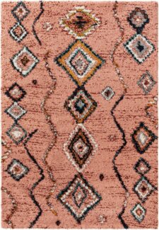 benuta Hochflor-Teppich Gobi, rechteckig, Höhe: 21 mm, Kunstfaser, Berber, Ethno-Style, Wohnzimmer