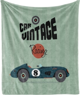 Wohndecke Gemütlicher Plüsch für den Innen- und Außenbereich, Abakuhaus, Autos Klassisches Design Laufen