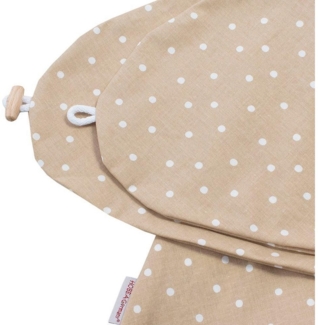 HOBEA-Germany Stillkissenbezug für Stillkissen 190cm Designs (Punkte beige)